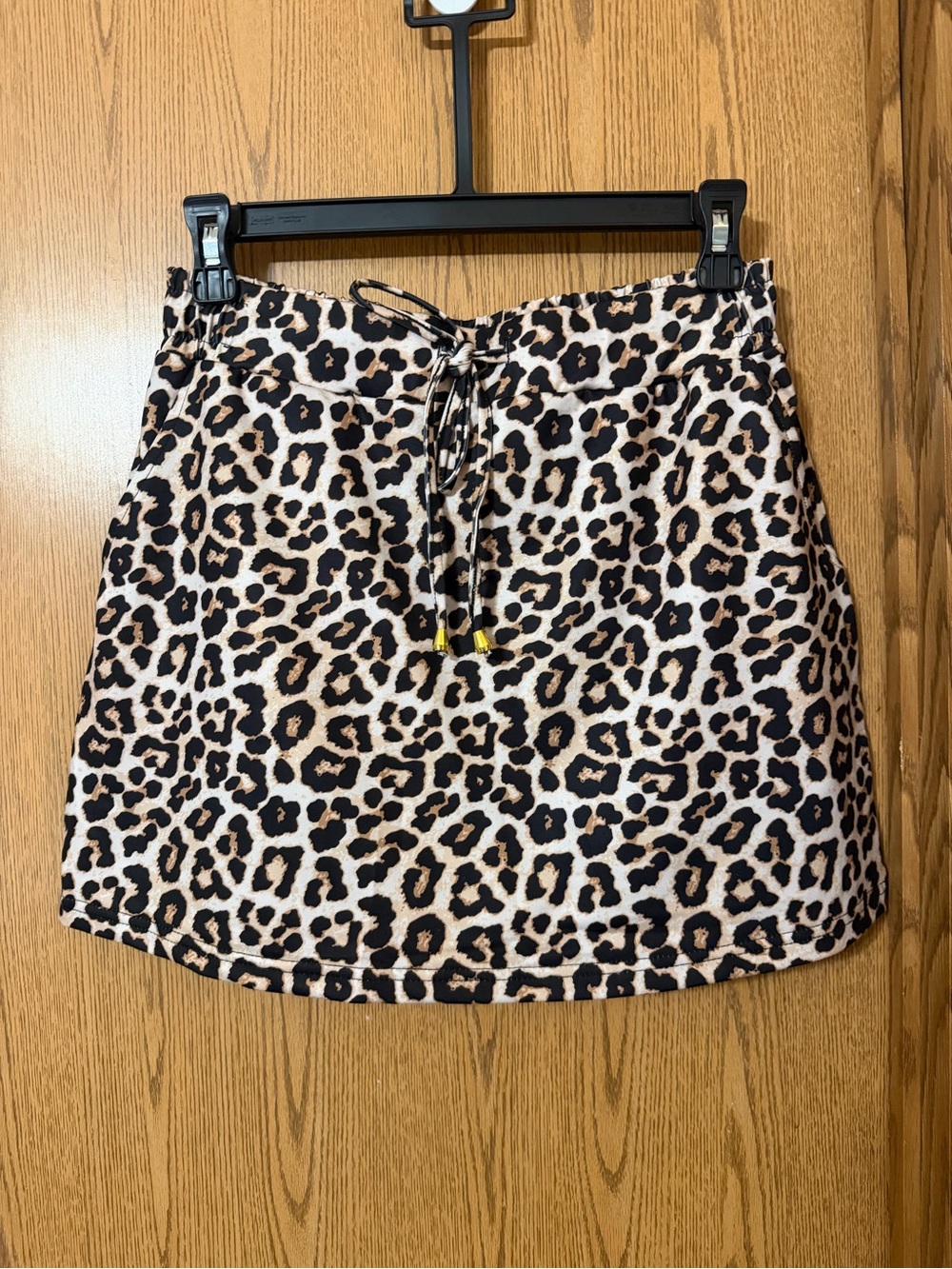 Jess Lea Leopard Print Athletic Skort Skirt Built-In Shorts Size Small